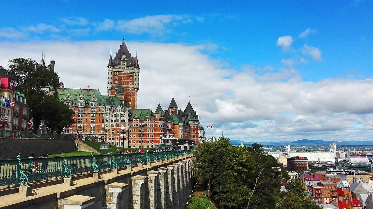 Old Quebec city landscape