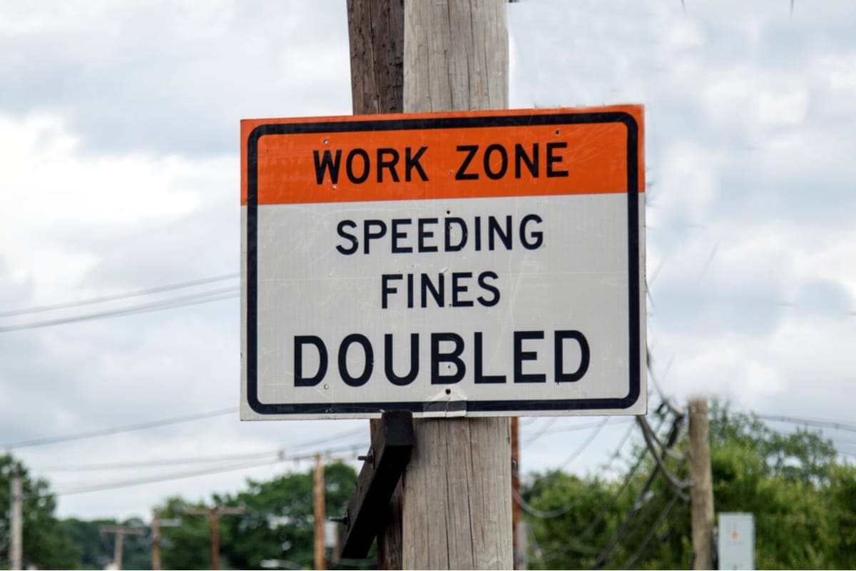 Construction Zone Sign Image