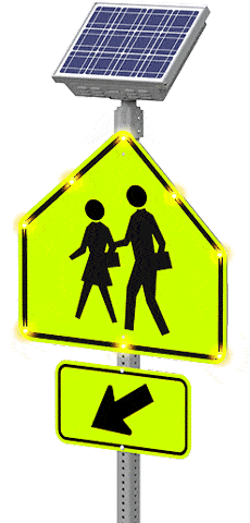 School Zone Sign Flash