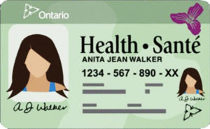 OHIP health card image