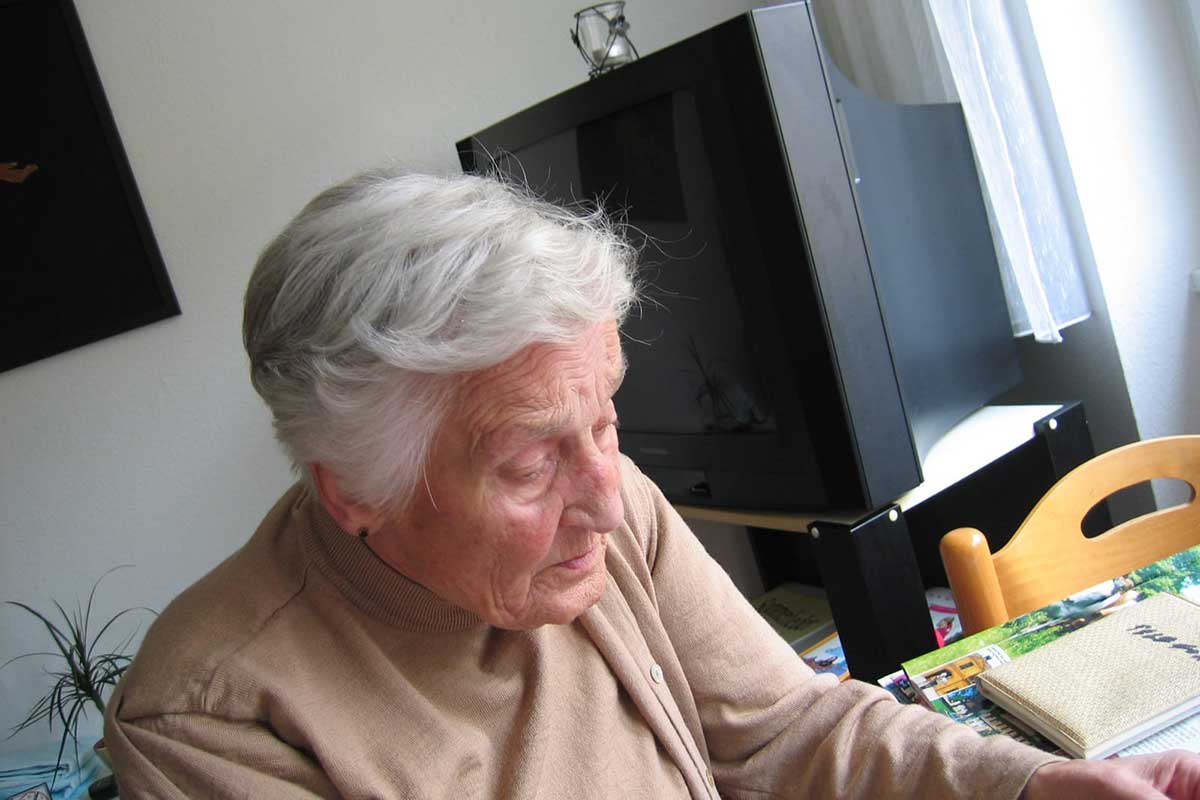 Senior living in a dementia home care