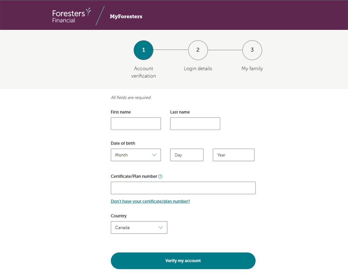 foresters financial registration