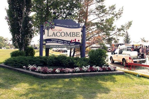 Lacombe Alberta Welcome Landmark