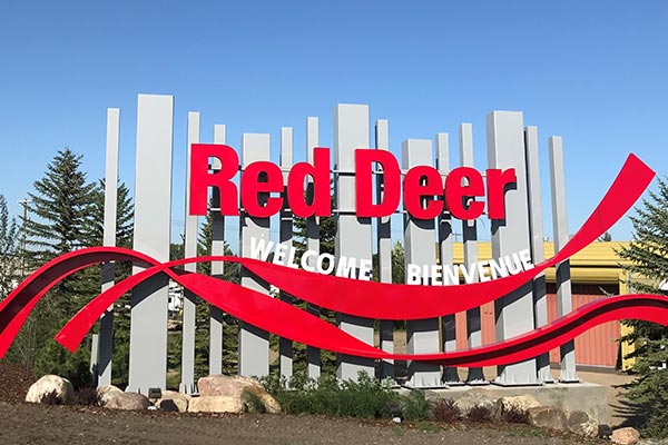 Red Deer Alberta Welcome Landmark