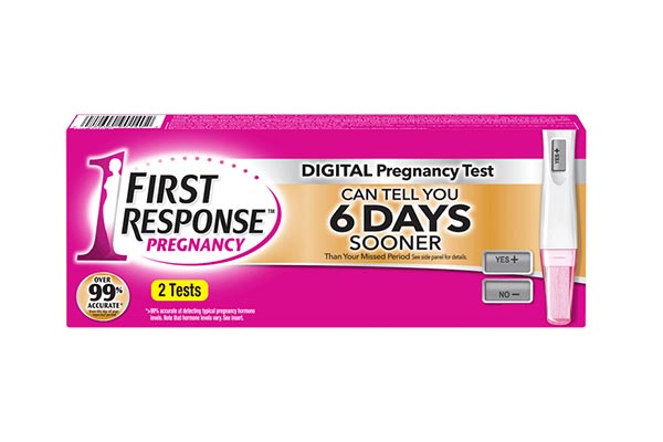 First Rresponse pregnancy test